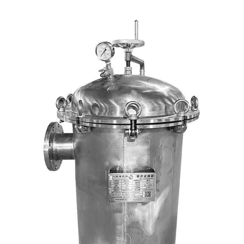 Water Treatment Bag Type Water Filters SUS304 For Landfill Leachate Treatment