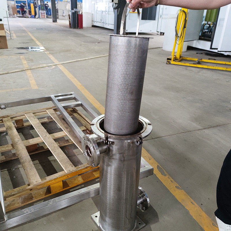 SS304 316 316L Stainless Steel Basket Filter 800um To 3mm For Water Treatment