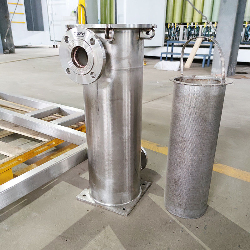 SS304 316 316L Stainless Steel Basket Filter 800um To 3mm For Water Treatment