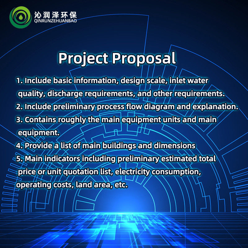 Proposal For Sewage Treatment Project of Domestic waste landfill Process Flow Diagram Unit Quotation And Operating Costs
