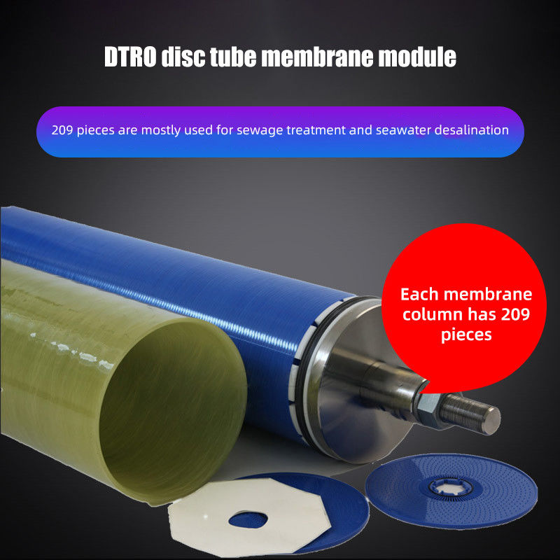 DTRO Disc Tube Reverse Osmosis Membrane For Sewage Treatment Leachate From Garbage