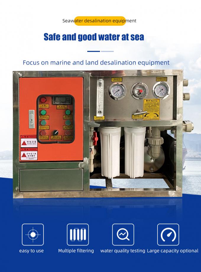 35% Freshwater Recovery Portable Rate Electric Seawater Desalination ...